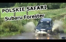 Rodzinny Forester pływa na trasie Rajdu Polskie Safari