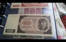Moje banknoty okres wczesnego PRL