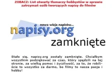 Napisy.org bez kary. Prokurator umorzył śledztwo