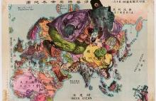 Japońska mapa świata z 1914 roku