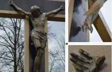 Kolejna profanacja w Katowicach! Dewastacja krzyża i figury Jezusa