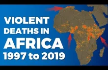 Ofiary konfliktów w Afryce w latach 1997-2019