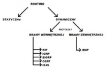 Routing, podział protokołów routingu
