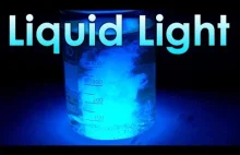 Płynne światło - reakcja chemiczna z luminolem