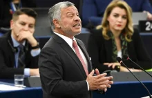 Król Jordanii ostro krytykuje Izrael w Parlamencie Europejskim