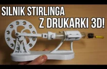 Silnik Stirlinga z drukarki 3D