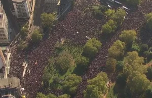 Setki tysięcy uczestniczących w proteście żąda głosowania w sprawie Brexitu
