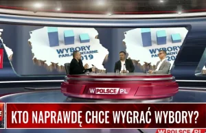 Prawicowa telewizja wPolsce.pl pokazała na pasku sondaż - łamiąc ciszę wyborczą