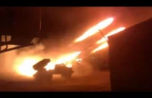 Grad DNR firing at Debaltseve (Ukraine) 01.02.2015