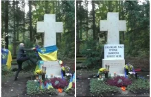 Brytyjczyk poprawił napis na grobie Bandery. Teraz brzmi on: "Ukraiński...