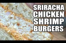Sriracha Chicken Shrimp Burgers