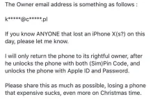 iPhone X znaleziony w Krakowie, poszukiwany właściciel telefonu.