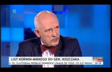 Janusz Korwin-Mikke w TV o listach do Kiszczaka (25.02.2016)