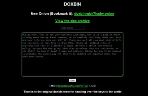 Doxbin, czyli historia przejętego serwisu .onion odbitego z rąk FBI