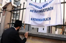 Protest Żydów na Kazimierzu: "synagoga nie dla gangsterów"