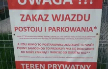 Jak w Krakowie zniechęca się do parkowania na terenie prywatnym