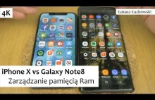 iPhone X vs Galaxy Note8 Zarządzanie pamięcią Ram | Który robi to lepiej?