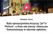 Były opozycjonista krzyczy "je**ć Pisiora", a tłum się cieszy i klaszcze....