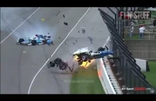 Potężny wypadek podczas wyścigu Indianapolis 500