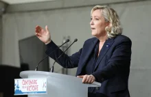Partia Le Pen prowadzi we francuskim sondażu wyborczym