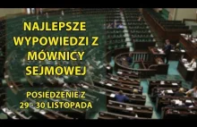 Najlepsze wypowiedzi w Sejmie #2 (29-30 listopada)