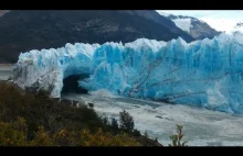 Zobacz jak rozpada się argentyński lodowiec Perito Moreno