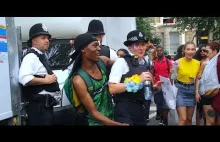 Murzyn napastuje policjantke w Londynie