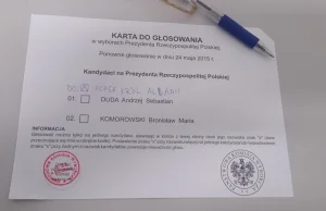 Dopiski na kartach do głosowania - II tura