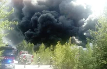 Ogromny pożar wysypiska z odpadami chemicznymi pod Głogowem. Zagrożony...