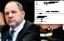 Weinstein pokazał e-maile otrzymane od kobiety, która oskarżyła go o gwałt.