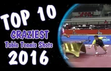 Craziest Table Tennis Shots of 2016!