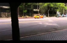Lamborghini Huracan przyłapany podczas kręcenia klipu promocyjnego.