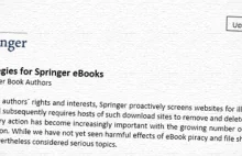 Springer do autorów: piractwo e-booków nie szkodzi!