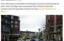 Belgia: Nieznany sprawca odpalił granaty na placu. żyją....