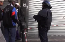 Islamski imigrant sprzecza się z francuską policją