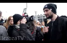 Idiotki na Warszawskim proteście kobiet