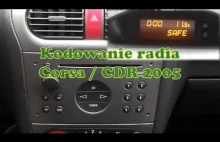 Jak odblokować radio / Kodowanie radia Opel Corsa