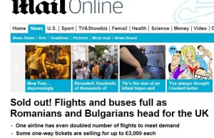 Autokary, samoloty, Bułgarzy i Rumuni i co do tego ma Daily Mail?