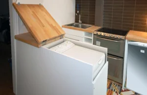 5 sposobów na ukrycie pralki w kuchni