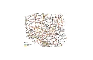 Nowa mapa ryzyka na drogach krajowych w Polsce