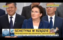 Ewa Kopacz przedstawia skład swojego rządu (19.09.2014