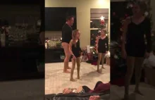 Dad and Daughter dances to single ladies Beyonce...