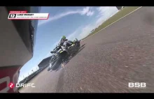 Onboard action: Buchan and Bridewell crash out