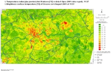 Wpływ miasta i zabudowy na temperaturę - Kraków