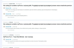 Firma myPhone i podejrzane komentarze...