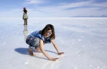 Salar de Uyuni w Boliwii to pozostałość po wyschniętym jeziorze