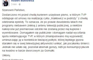 Robert Makłowicz usunięty z TVP