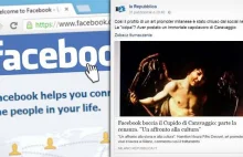 Facebook zablokował konto mecenasowi sztuki za ..obraz Caravaggio-Amor Zwycięski