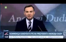 przemówienie wyborcze Andrzeja Dudy PIS
