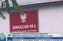 Prezydent Konina chce odwołania dyrektorki Gimnazjum nr 6 w Koninie.